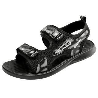 SHENNUO Mesh Beach Sandals Men's Black