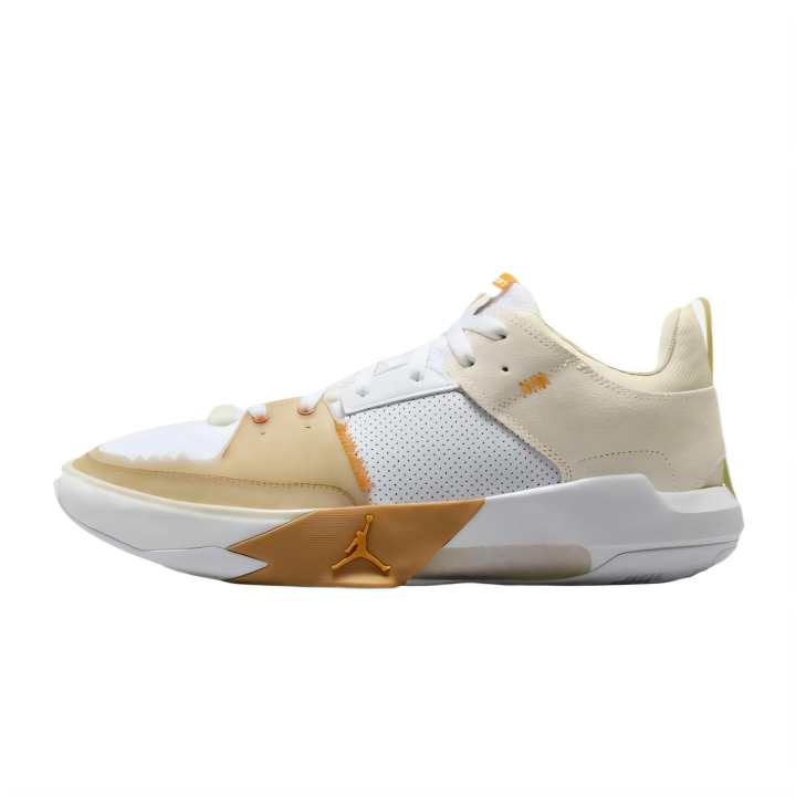 Jordan Jordan One Take 5 Cushioning Low top Basketball Shoes Men's White Gold