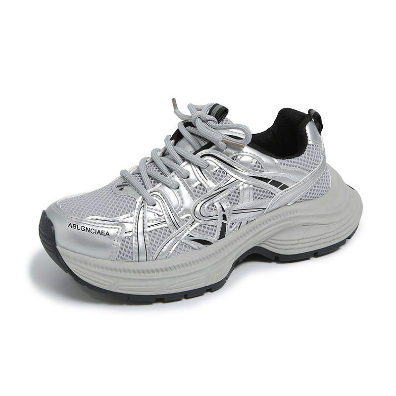 TONYBEAR Abrasion Resistant Height Increasing Abrasion Resistant Height Increasing Mid top Chunky Sneakers Women's