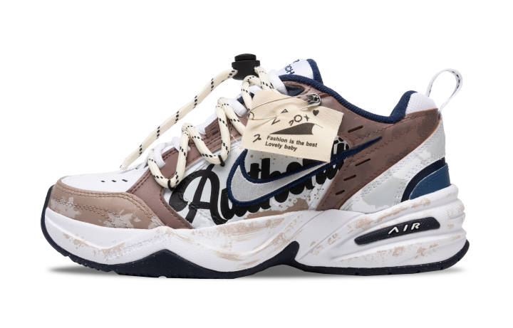 Nike Nike Air Monarch 4 Iced Mocha, Photonic Power Cow Split Leather Slip Resistant Low top Chunky Sneakers Unisex Brown