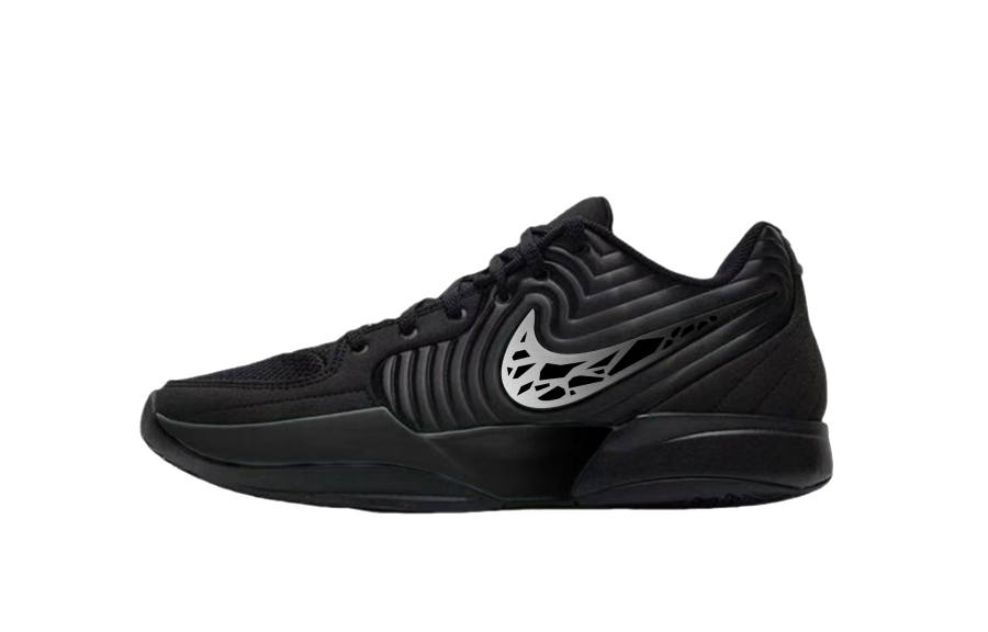 Nike Nike Ja Morant 2 Liquid Metal 2.0 Cushioning, Wear Resistant Low top Basketball Shoes Unisex Black Silver