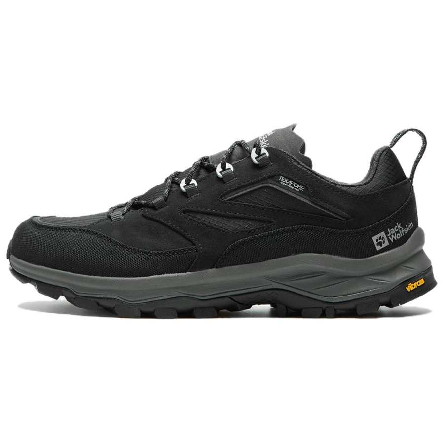 Jack Wolfskin Slip Resistant, Abrasion Resistant, Waterproof Low top Hiking Shoes Men's Dark Gray