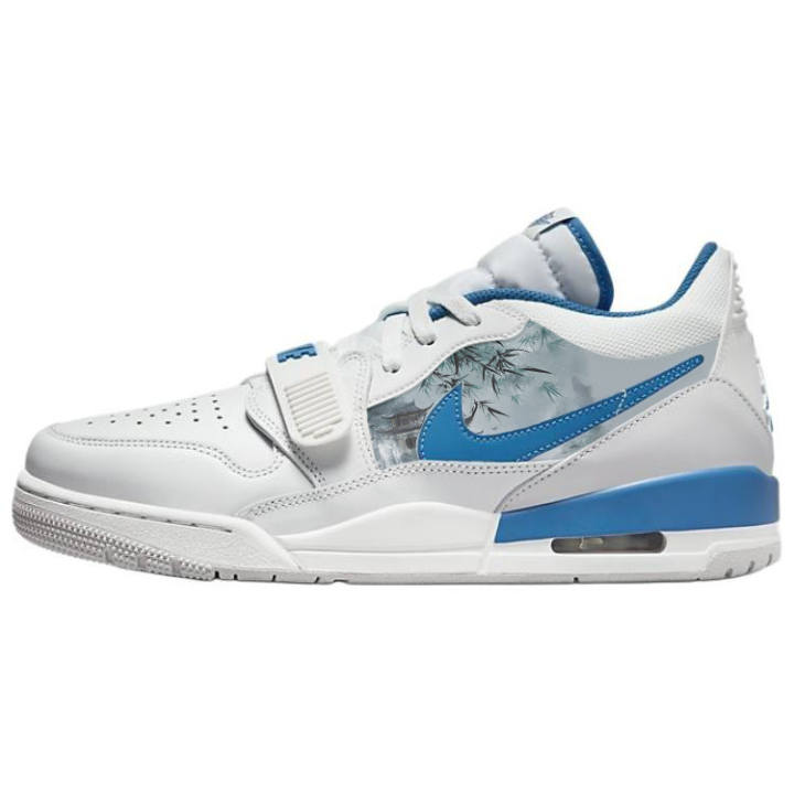 Jordan Jordan Legacy 312 Scenery And National Style, Jade Tower In Blue Robe Abrasion Resistant Slip Resistant