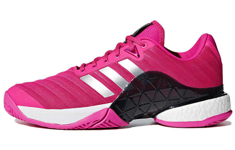 Adidas Adidas Barricade 2018 Boost Abrasion Resistant Low top Tennis Shoes Men's Fuchsia