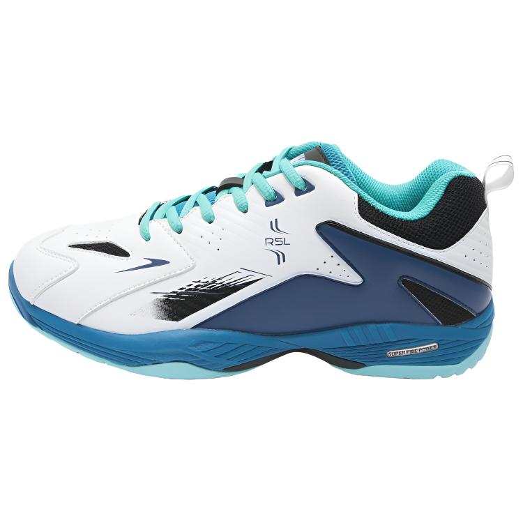 RSL Cushioning Slip Resistant Abrasion Resistant Low top Badminton Shoes Men's White Green