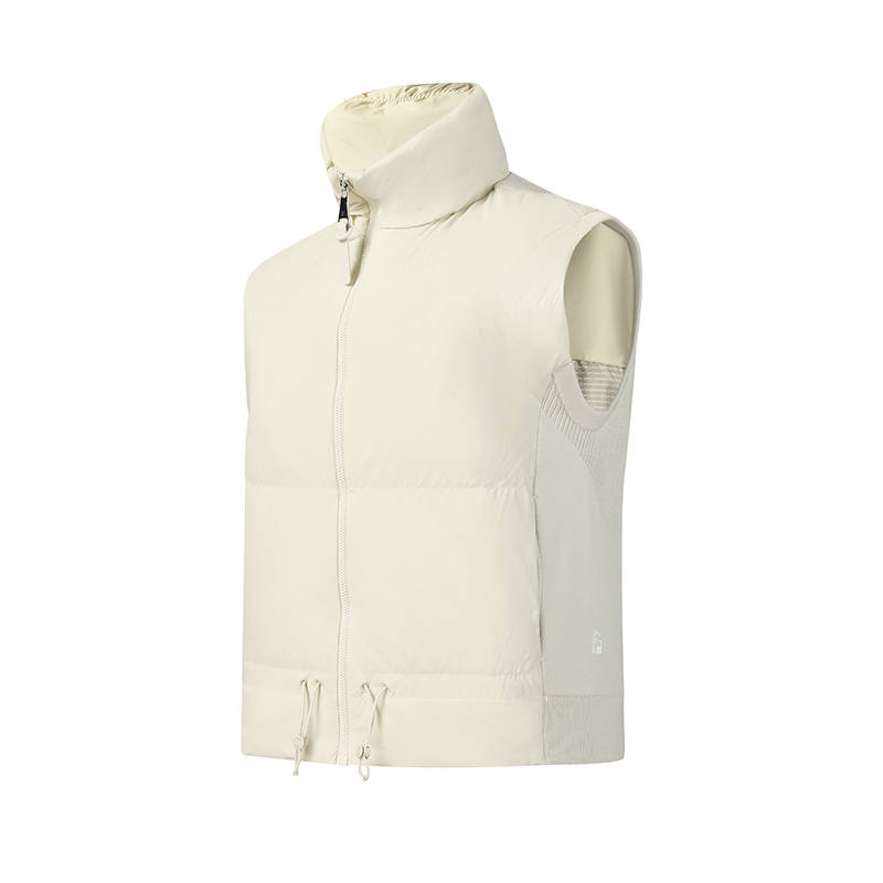 FILA Golf Down Vest Women's Light Stone Khaki