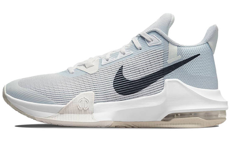 Nike Nike Air Max Impact 3 Abrasion Resistant Low top Basketball Shoes Men's Gray Blue