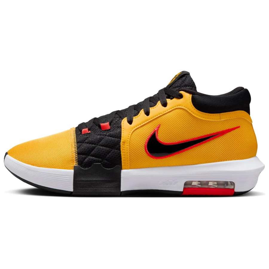 Nike Nike Slip Resistant Abrasion Resistant Low top Basketball Shoes Men's Yellow Black