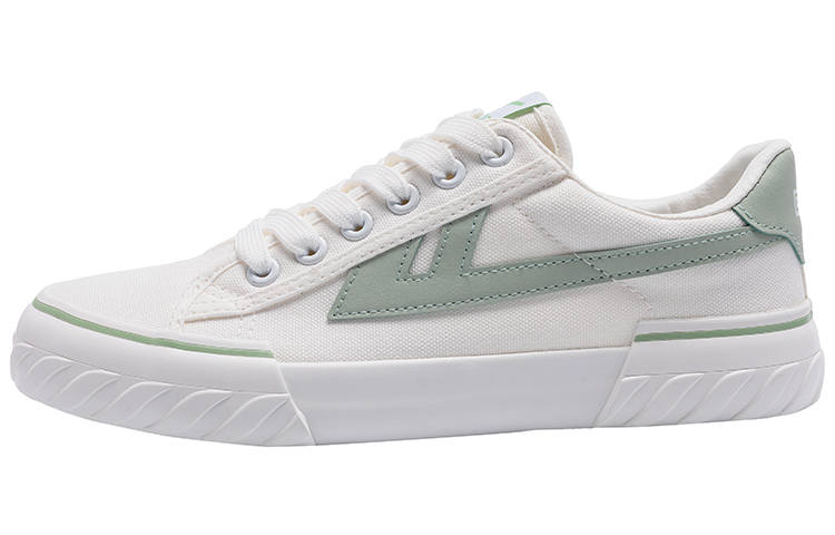WARRIOR WARRIOR Low top Canvas Shoes Unisex White Green