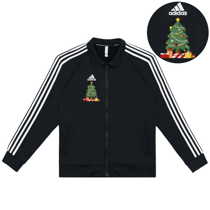 Adidas Adidas Jackets Unisex Black With White Stripes Stand Collar Moderate Other