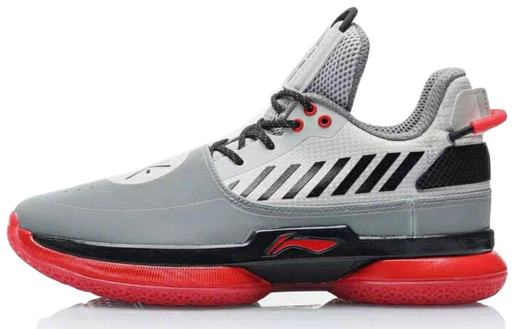Li-Ning Li Ning WOW 7 Way Of Wade 7 Non slip Lightweight Mid top Basketball Shoes Men's Orange Gray