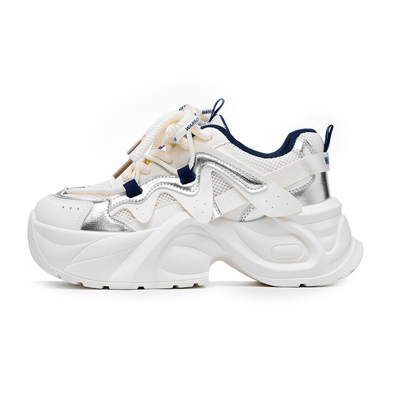 Warrior Height Increasing Abrasion Resistant Low top Chunky Sneakers Women's