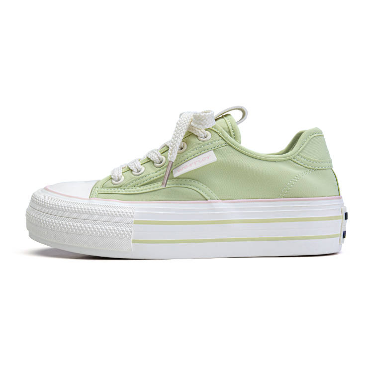 Warrior Coverage Height Increasing Abrasion Resistant Lightweight Slip Resistant Low top Canvas Shoes Women's