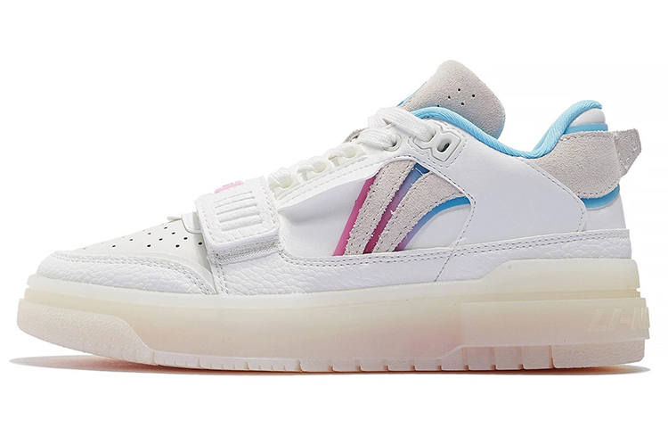 Li-Ning Li Ning Rookie Trendy Low top Vintage Basketball Shoes Women's Ecru