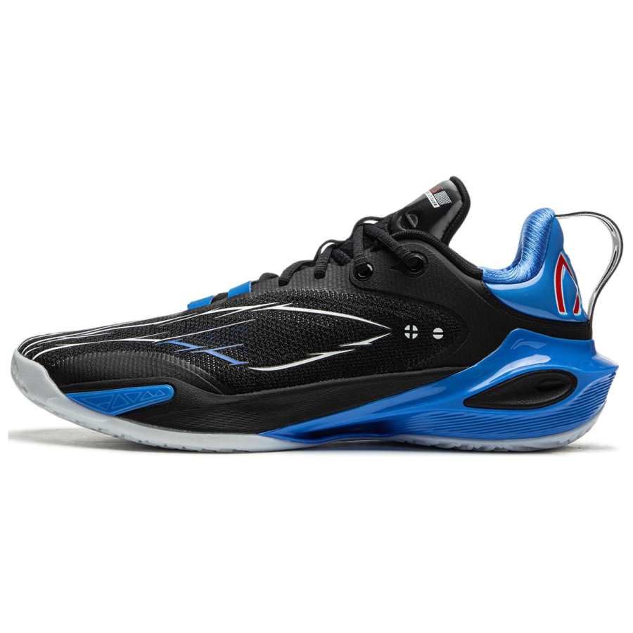 Li-Ning Li Ning Speed 11 Textile, TPU Low top Basketball Shoes Men's Blue Black
