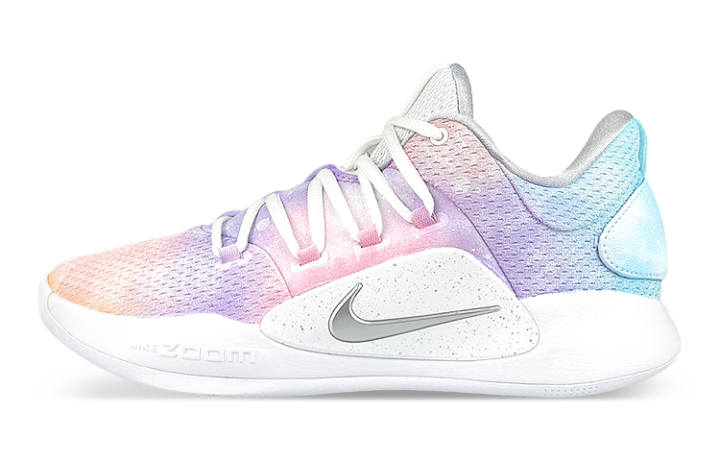 Nike Nike Hyperdunk X Slip Resistant Abrasion Resistant Low top Performance Basketball Shoes Men's White Blue Pink