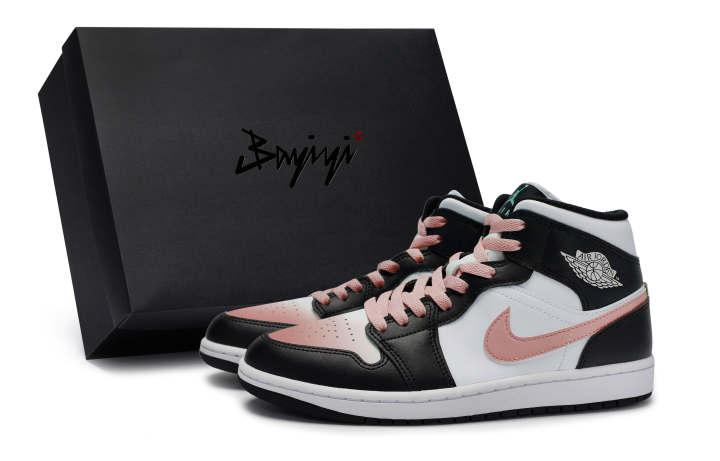 Jordan Jordan Air Jordan 1 MID 811 Manufacturing, Deep Sea Mystic Realm Flesh Pink, Special Shoe Box
