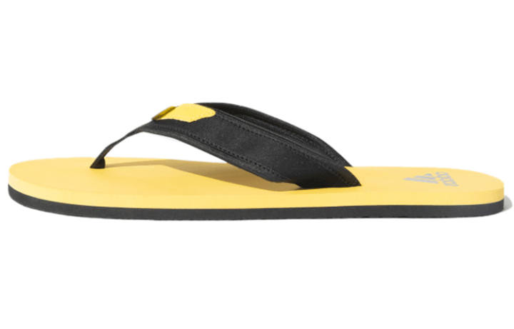 Adidas Adidas Rubber Sole Slide Slippers Men's Black Yellow
