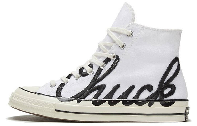 Converse Chuck 70 Converse High 'Scripted Signature Print - White Egret'