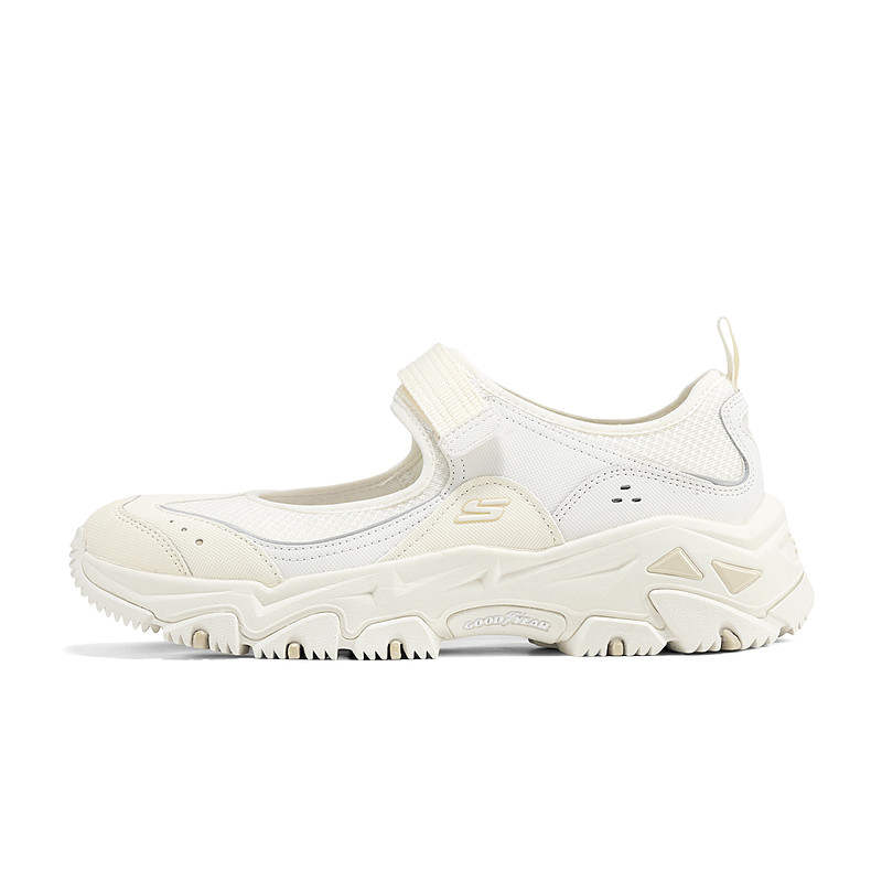 Skechers D'LITES Hiker Low top Mary Jane Shoes Women's Ecru