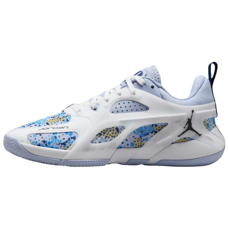Jordan Jordan Heir Slip Resistant Abrasion Resistant Low top Basketball Shoes Women's Blue White
