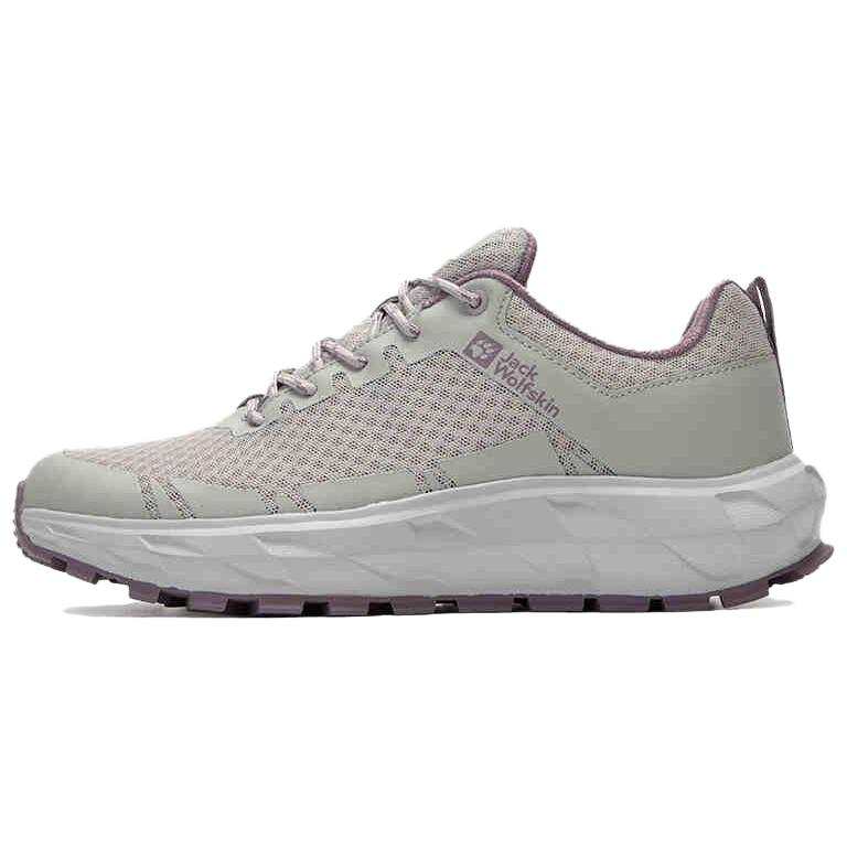 Jack Wolfskin Cushioning Slip Resistant Cushioning Slip Resistant Low top Hiking Shoes Women's Cool Gray
