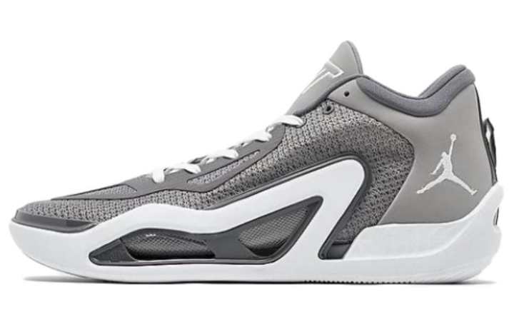 Jordan Jordan Tatum 1 'Cool Grey' Cushioning Mid top Basketball Shoes Men's Gray White