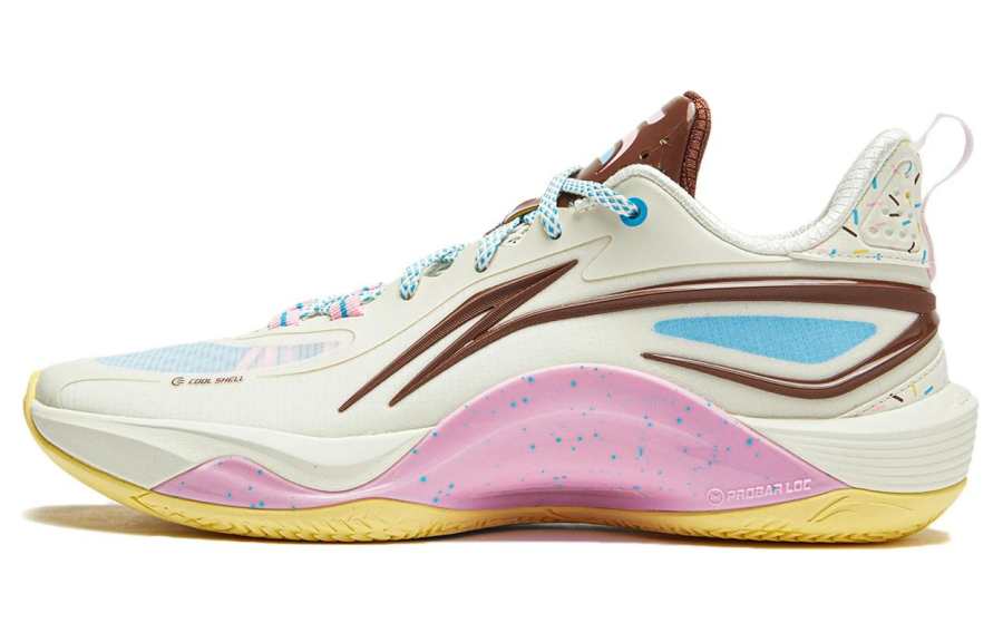 Li-Ning Li Ning Comfortable Cushioning Slip Resistant Abrasion Resistant Breathable Low top Basketball Shoes Men's