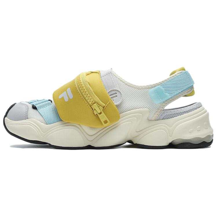 FILA FUSION TENACITY Beach Sandals Women's White Gray Yellow