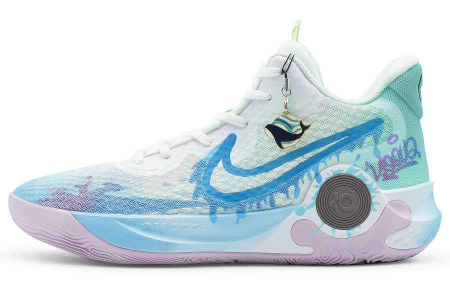 Nike Nike KD Trey 5 IX Vintage Basketball Shoes Unisex Mid Top White/Purple