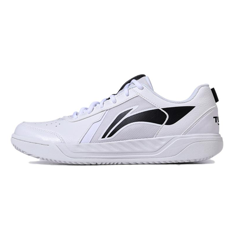 Li-Ning Li Ning Slip Resistant Abrasion Resistant Support Low top Tennis Shoes Unisex White