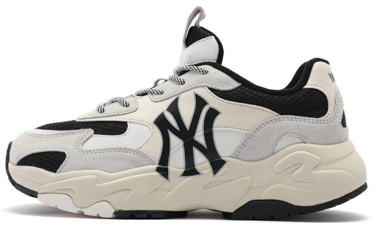 MLB MLB Big Ball Chunky Artificial Leather Platform Cushioning Height Increasing Low top Chunky Sneakers Unisex Black