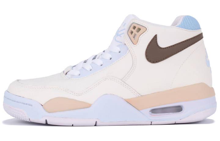 Nike Nike Flight Legacy Mid top Vintage Basketball Shoes Unisex Blue White Brown