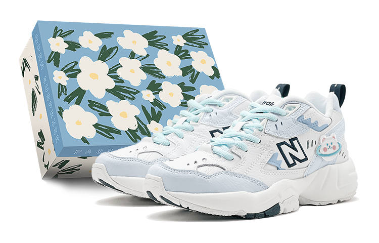 New Balance New Balance NB 608 V1 Romantic Night Orchid, Ice Blue Bear, Vintage, Height Increasing Slip Resistant Slip Resistant