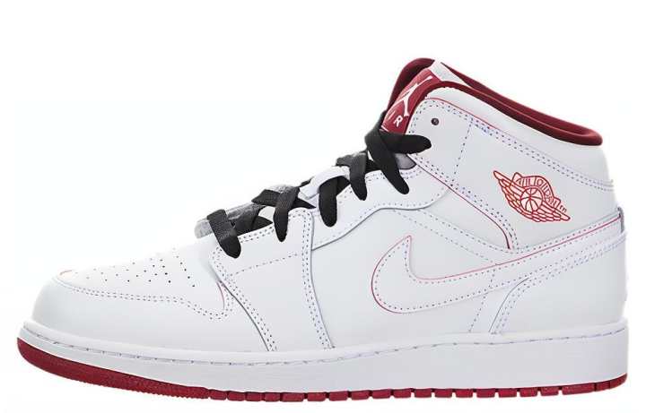 Jordan Jordan 1 Retro Mid GS White Gym Red