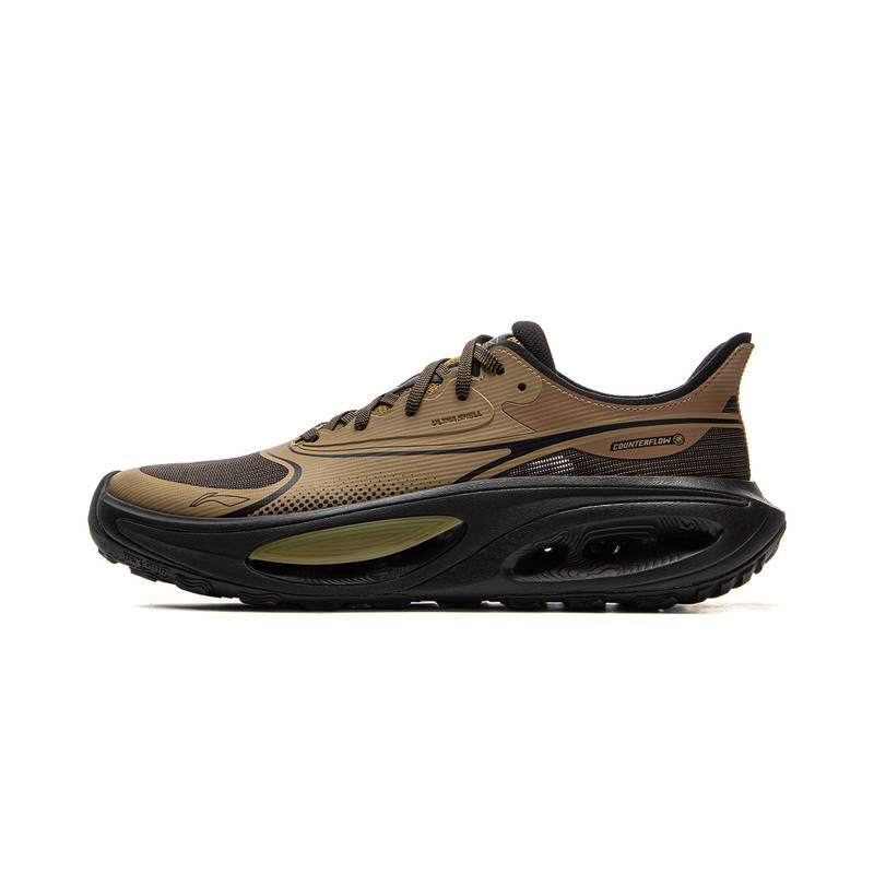 Li-Ning Li Ning Outdoor CF Tracing Low top Hiking Shoes Unisex Yellow Walnut Brown