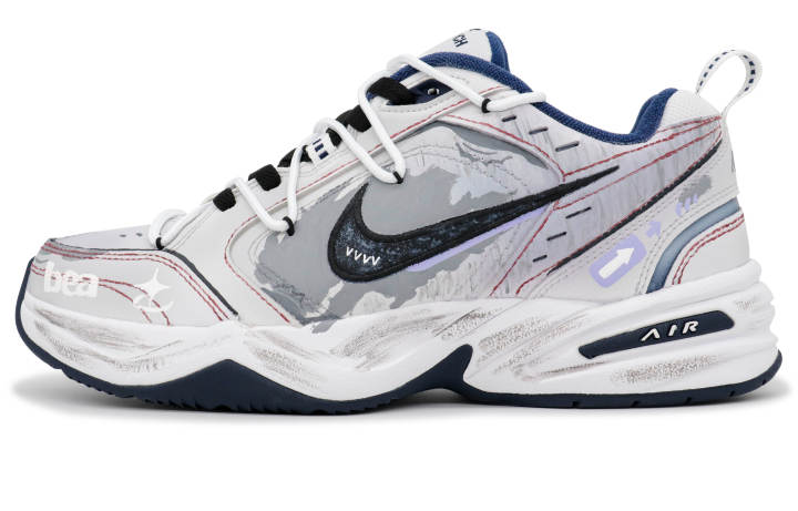 Nike Nike Air Monarch 4 Slip Resistant Coverage Thermal Slip Resistant Coverage Thermal Low top Chunky Sneakers Unisex White