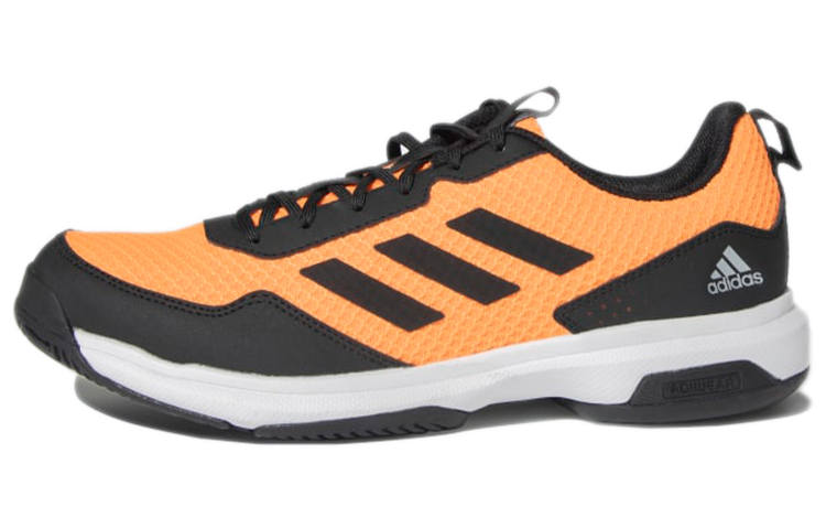 Adidas Adidas Tennis 21 V2 Slip Resistant Abrasion Resistant Low top Tennis Shoes Men's Black Orange
