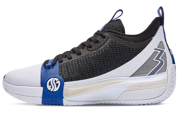 361° Chan 3 MOD Zen Cushioning Slip Resistant Abrasion Resistant Mid top Basketball Shoes Men's Black Blue