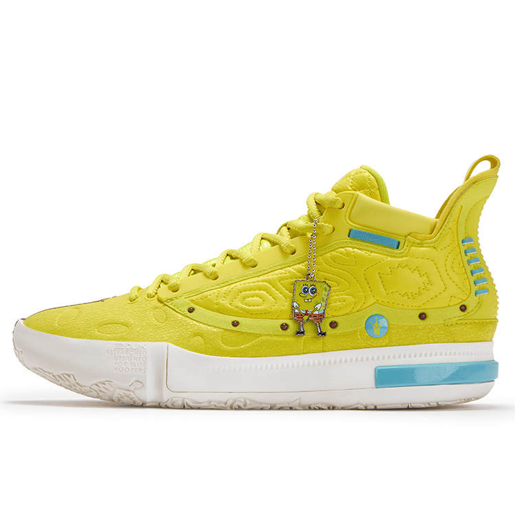 361° Joker Nikola Jokić The Legend Basketball Shoes Men's Mid Top Sour Yellow, Feather White