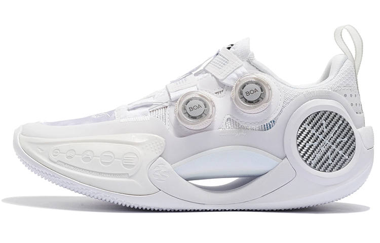 Li-Ning Li Ning WOW 9 Basketball Shoes Unisex Low Top Standard White