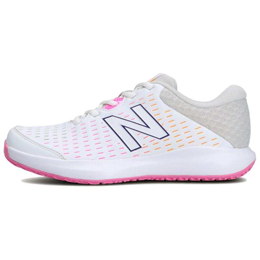 New Balance New Balance NB 696 Synthetic Leather Comfortable Low top Tennis Shoes Women's White Pink