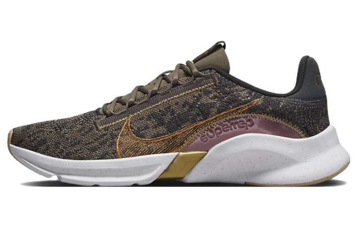 Nike Nike SuperRep Go 3 Next Nature Flyknit Premium 'Olive Grey Metallic Copper' Women's