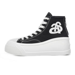 Ann Andelman Slip Resistant Abrasion Resistant High top Canvas Shoes Women's Black