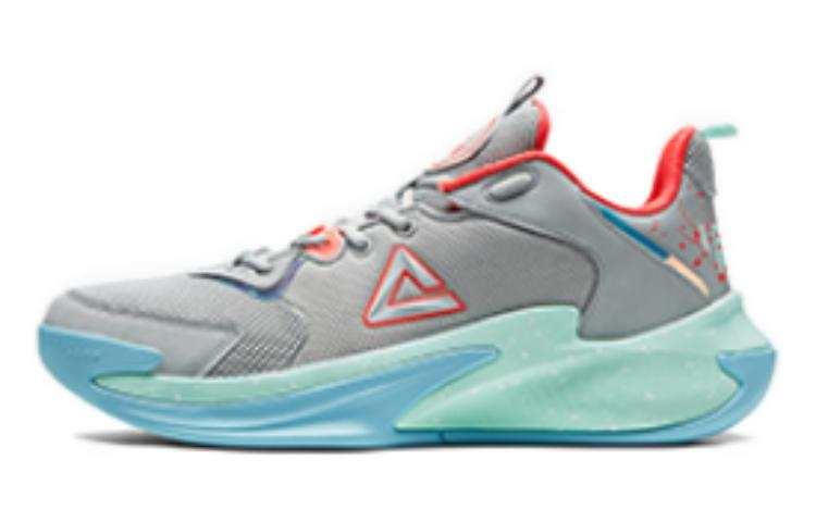 PEAK Slip Resistant Abrasion Resistant Low top Basketball Shoes Men's Iron Gray