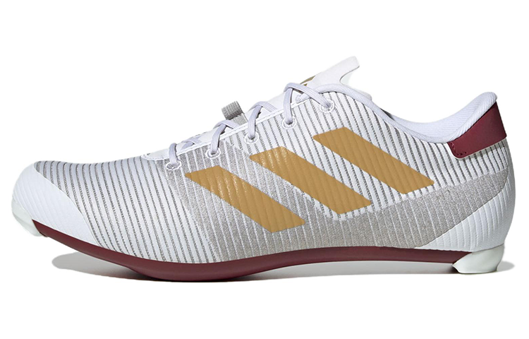 Adidas Adidas Cycling The Road Cycling Slip Resistant Slip Resistant Low top Cycling Shoes Unisex White Gray Yellow