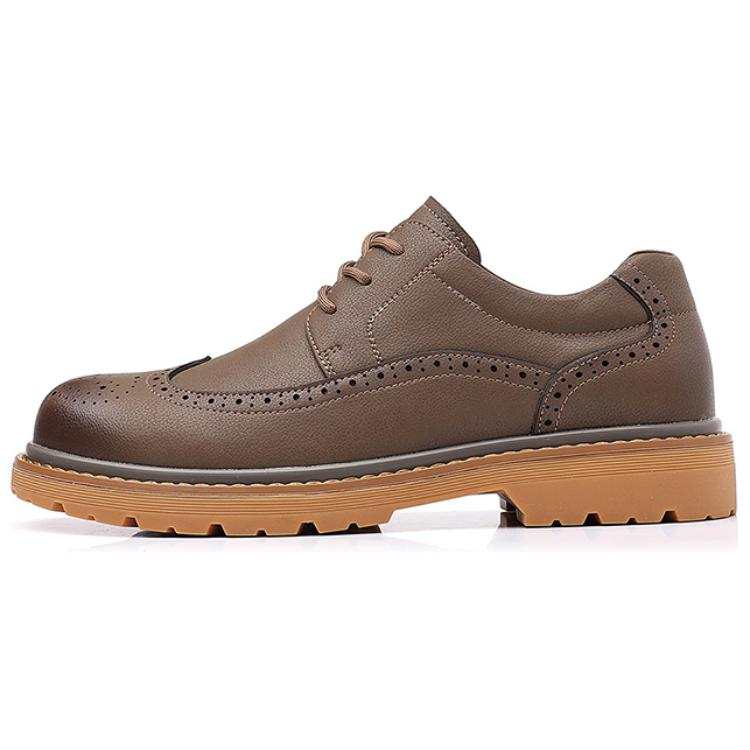 Jeep Casual Leather Shoes Men's Low Top Yellow