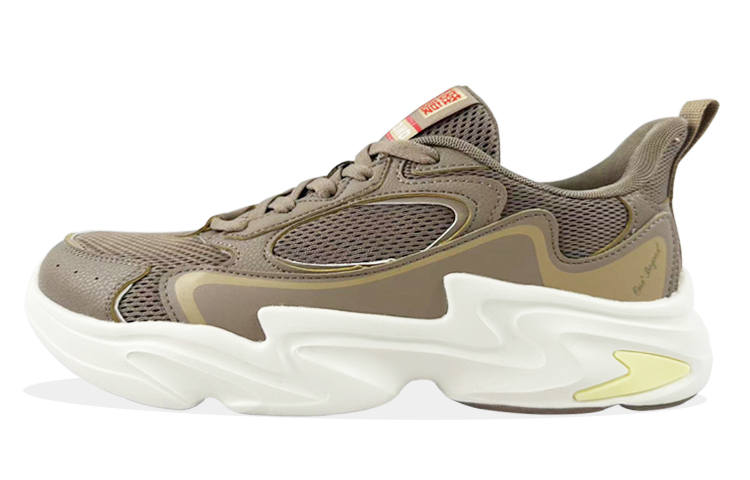 361° Chunky Sneakers Men's Low Top Linen Gray/Khaki Brown