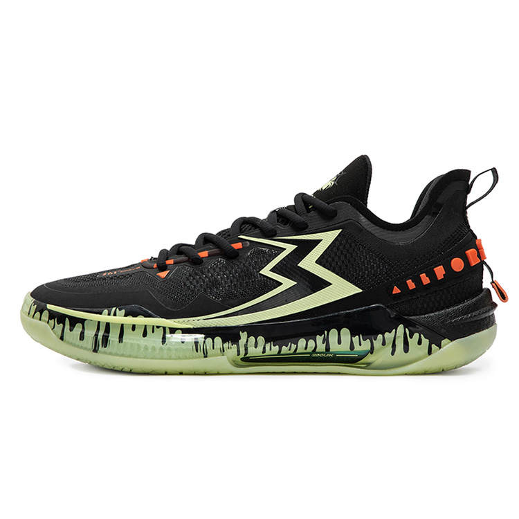 361° BIG3 5.0 Quick PRO Halloween Low top Basketball Shoes Men's Black Orange