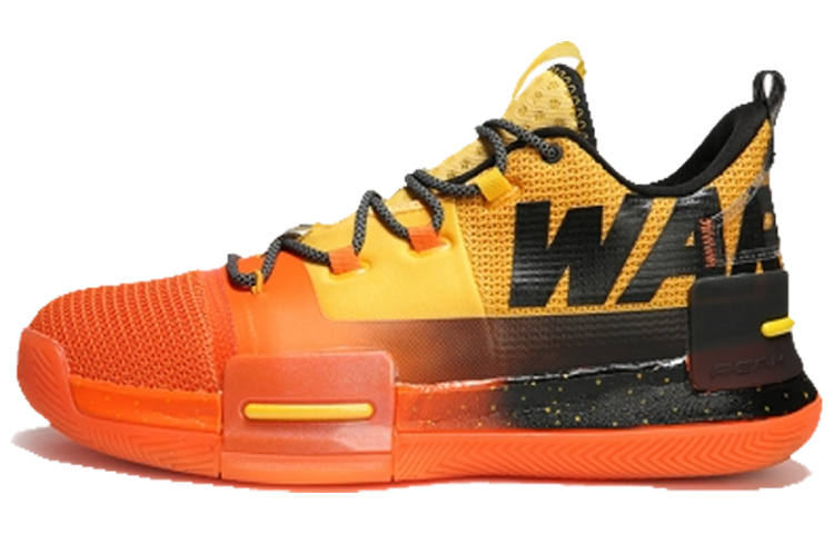 PEAK Flash Cushioning Slip Resistant Abrasion Resistant Mid top Basketball Shoes Men's Orange